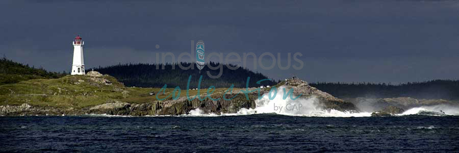 Louisbourg Lighthouse, NS by artist Warren Gordon