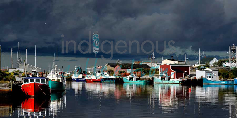 Glace Bay Harbour I, NS by artist Warren Gordon