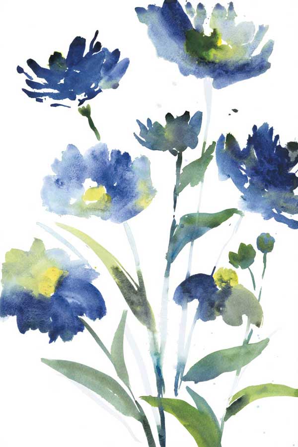 Blue Bliss I by artist  Rebecca Meyers