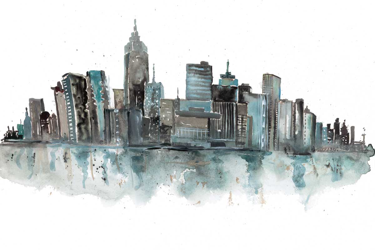 Downtown by artist  Rebecca Meyers