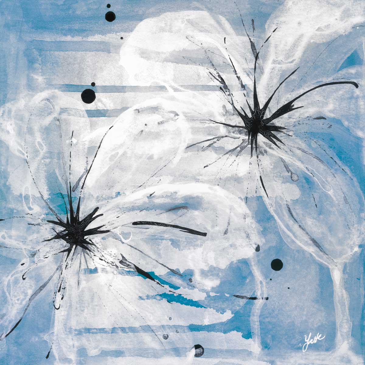 Indigo Bloom I by artist  Yvette St. Amant