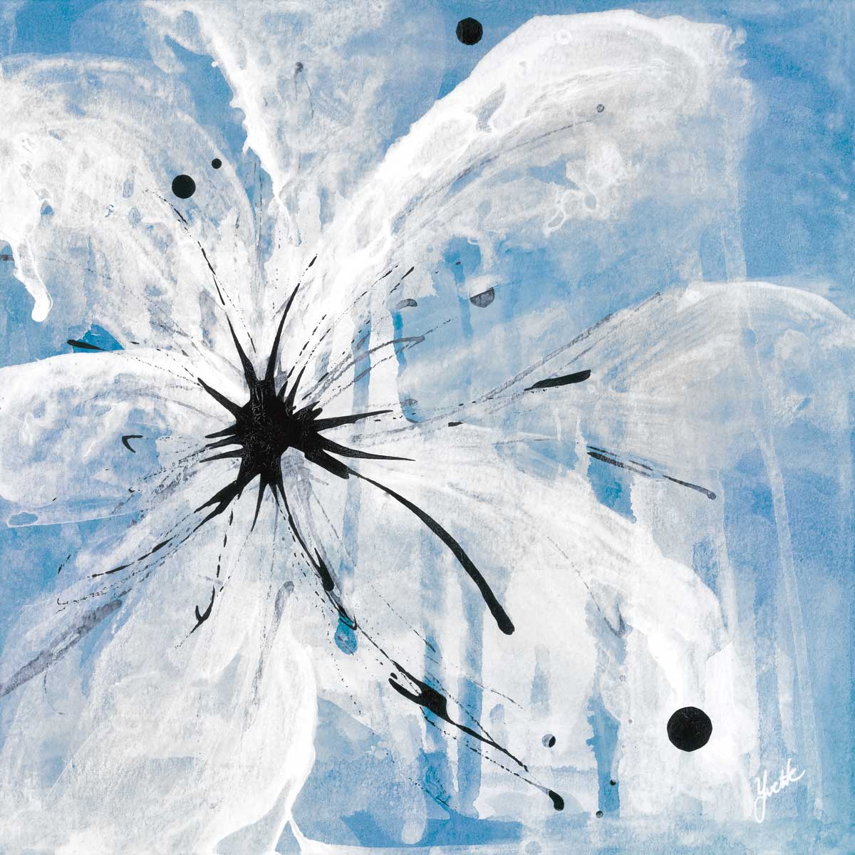 Indigo Bloom II by artist  Yvette St. Amant