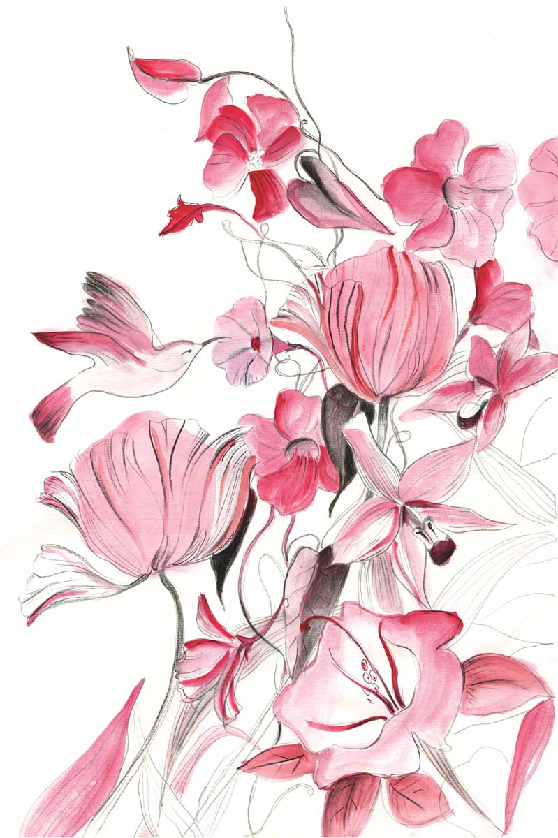 Pink Meadow by artist  Turnowsky