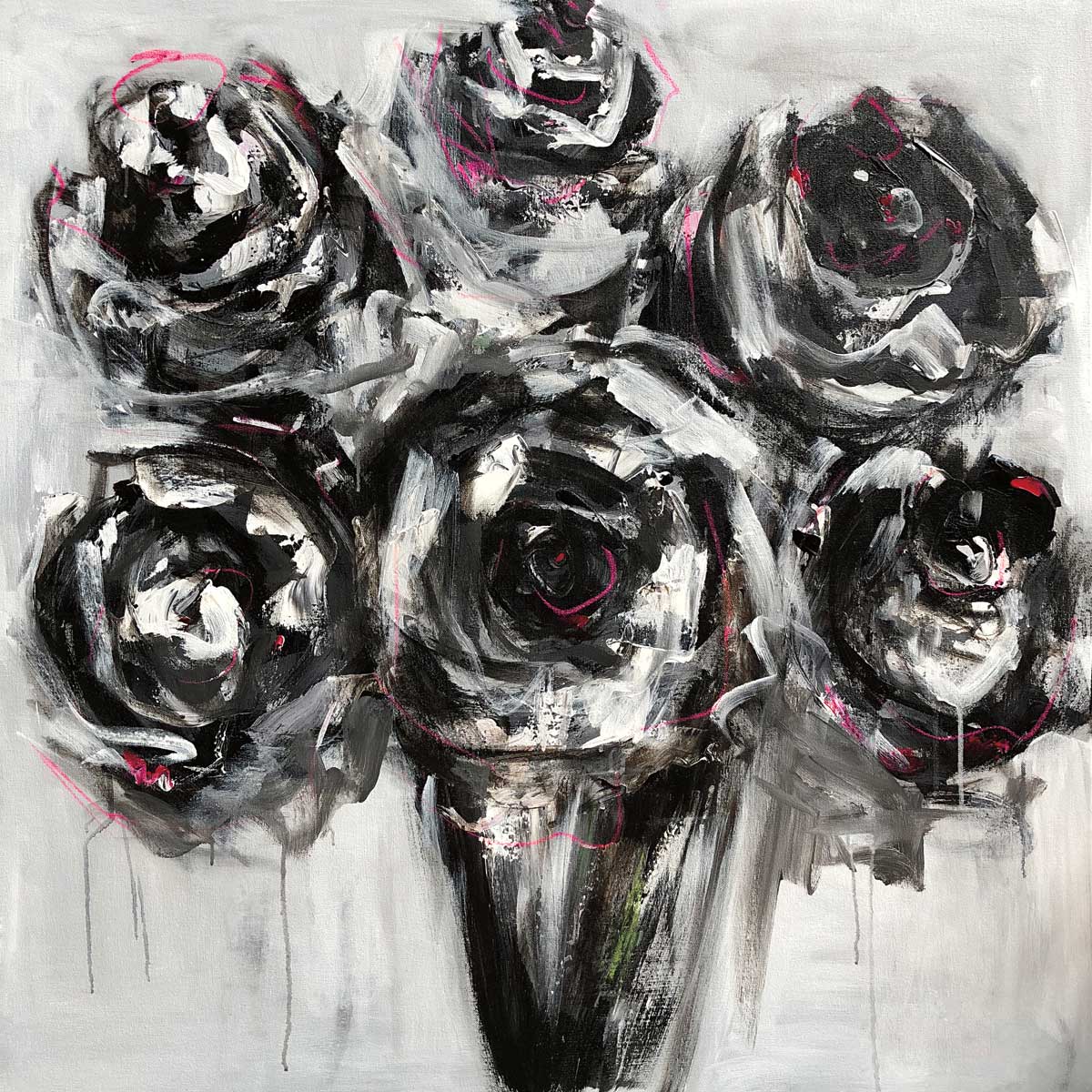 Black Roses by artist  Emma Bell