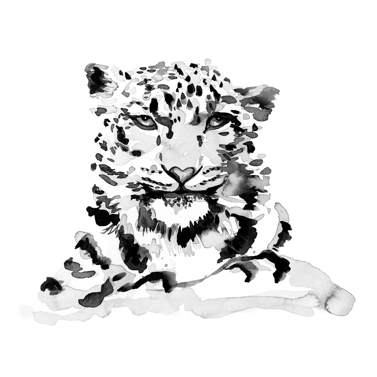Snow Leopard by artist  Marina Billinghurst