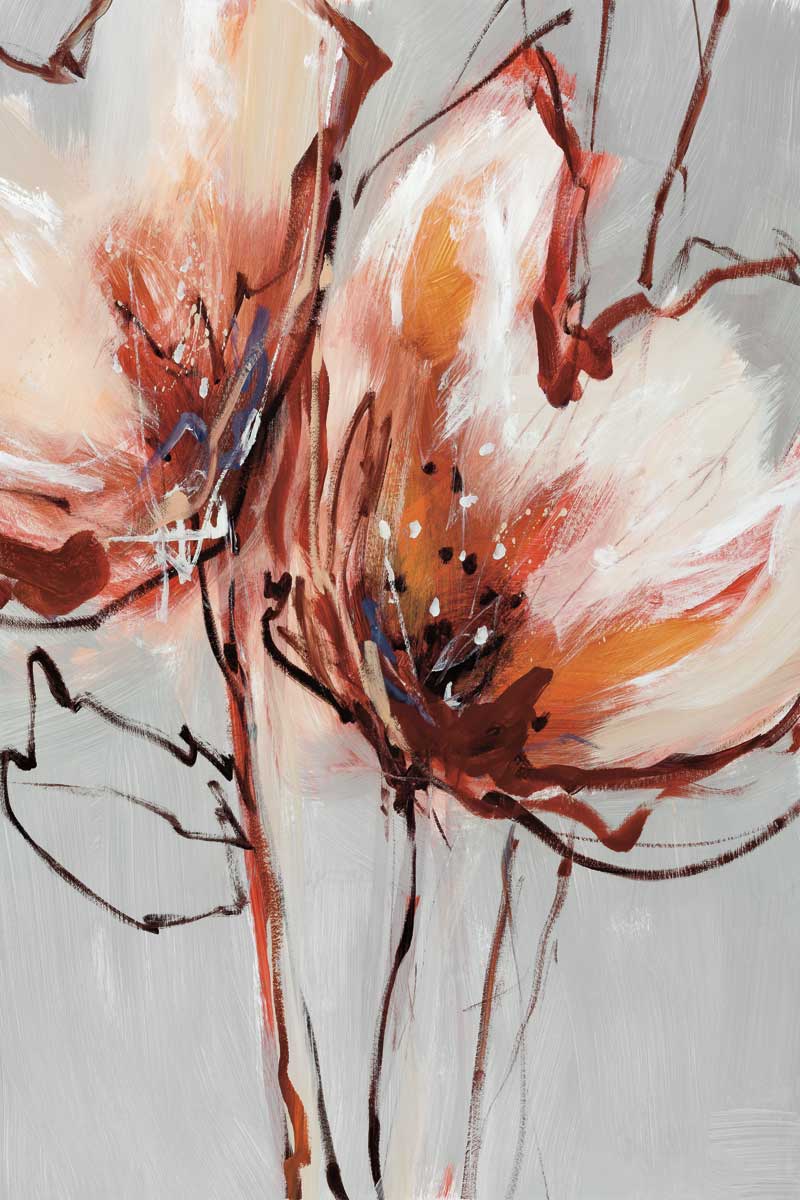 Blooms In Tangerine by artist  A. Fitzsimmons