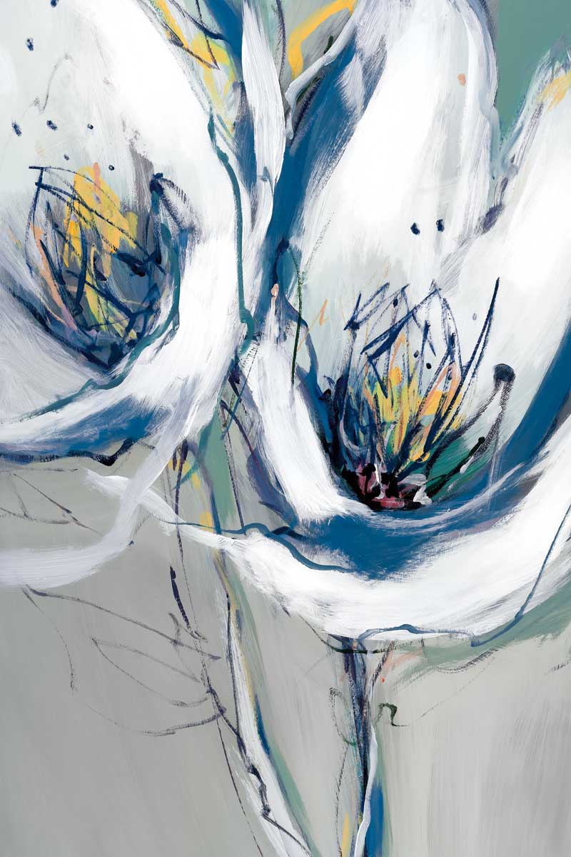 Seafoam Blooms I by artist  A. Fitzsimmons