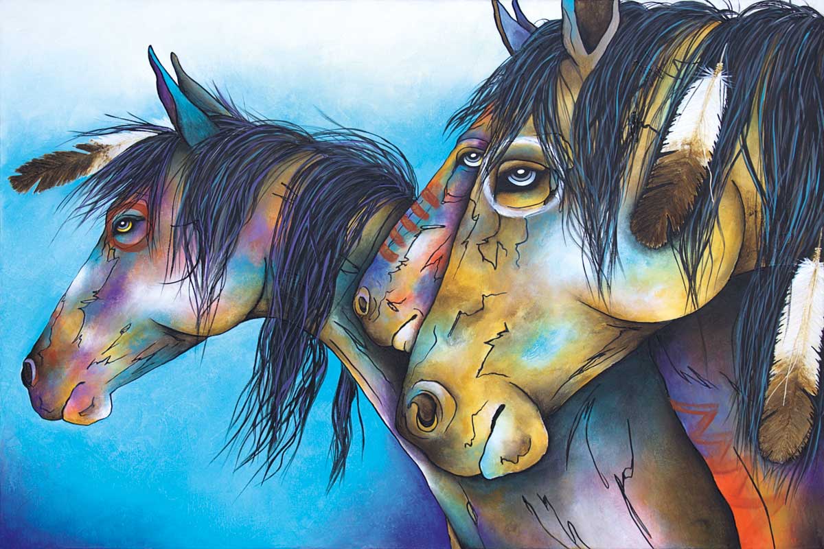 Wild Hearts Cant Be broken by artist  Micqaela Jones