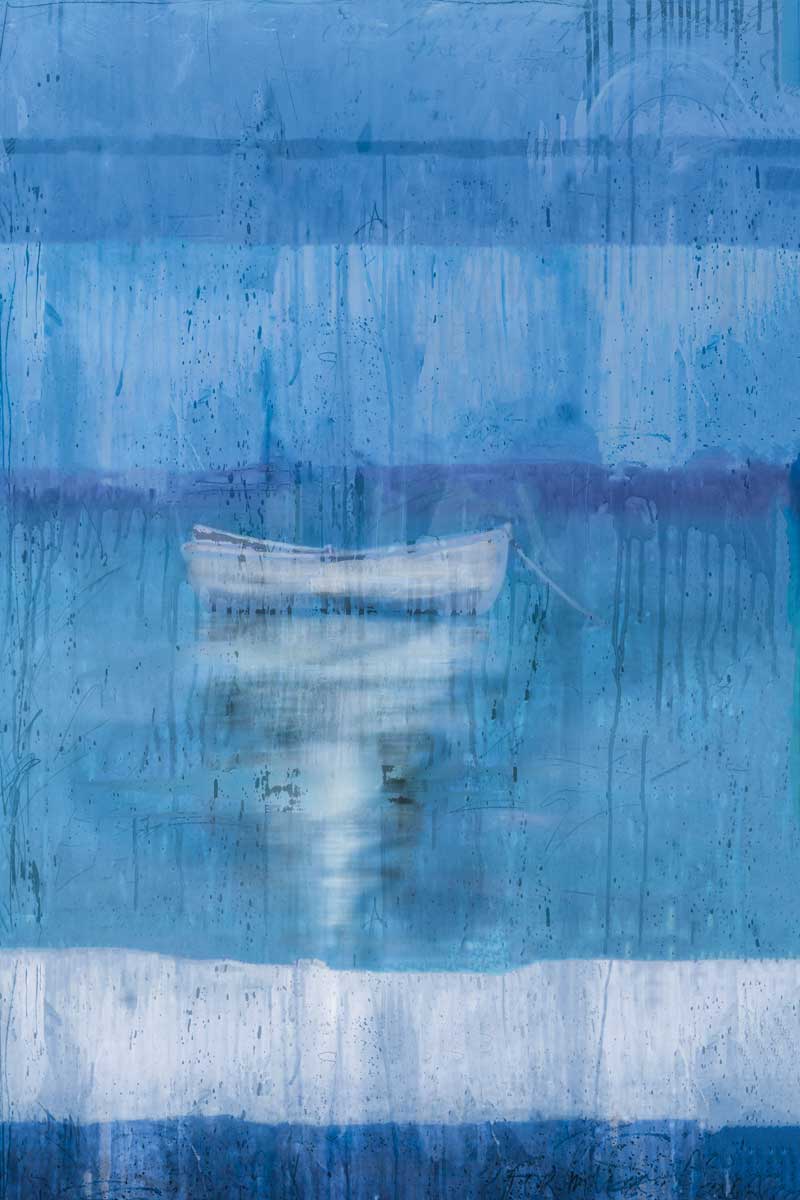 Blue Boat by artist  Marta G. Wiley