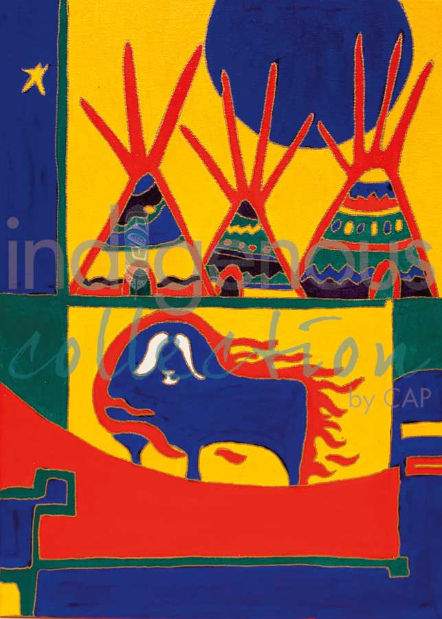 Blue Moon by artist Dawn Oman