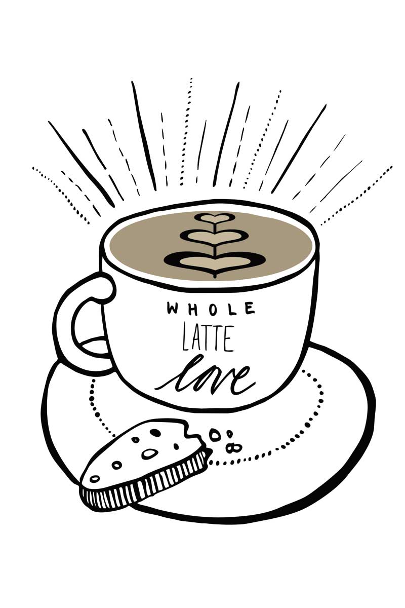 Latte by artist  Kiana Hipolito