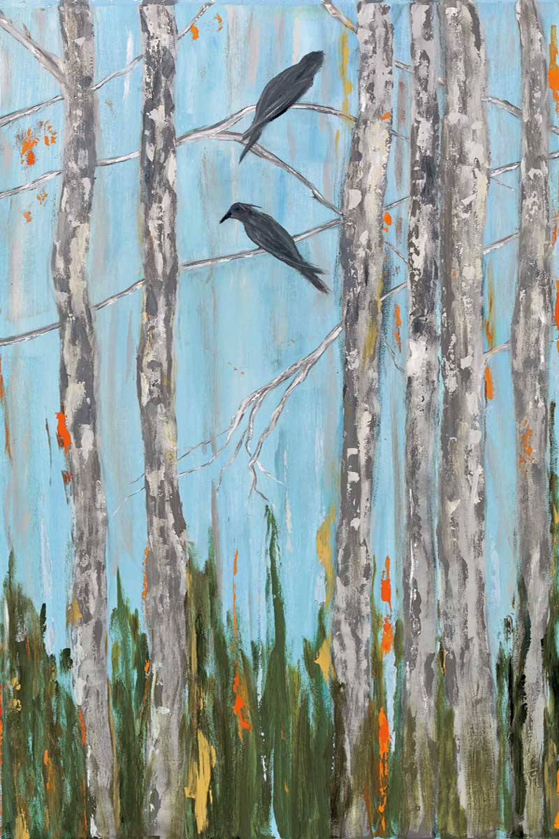 Les Canaris II by artist  Aziz Kadmiri