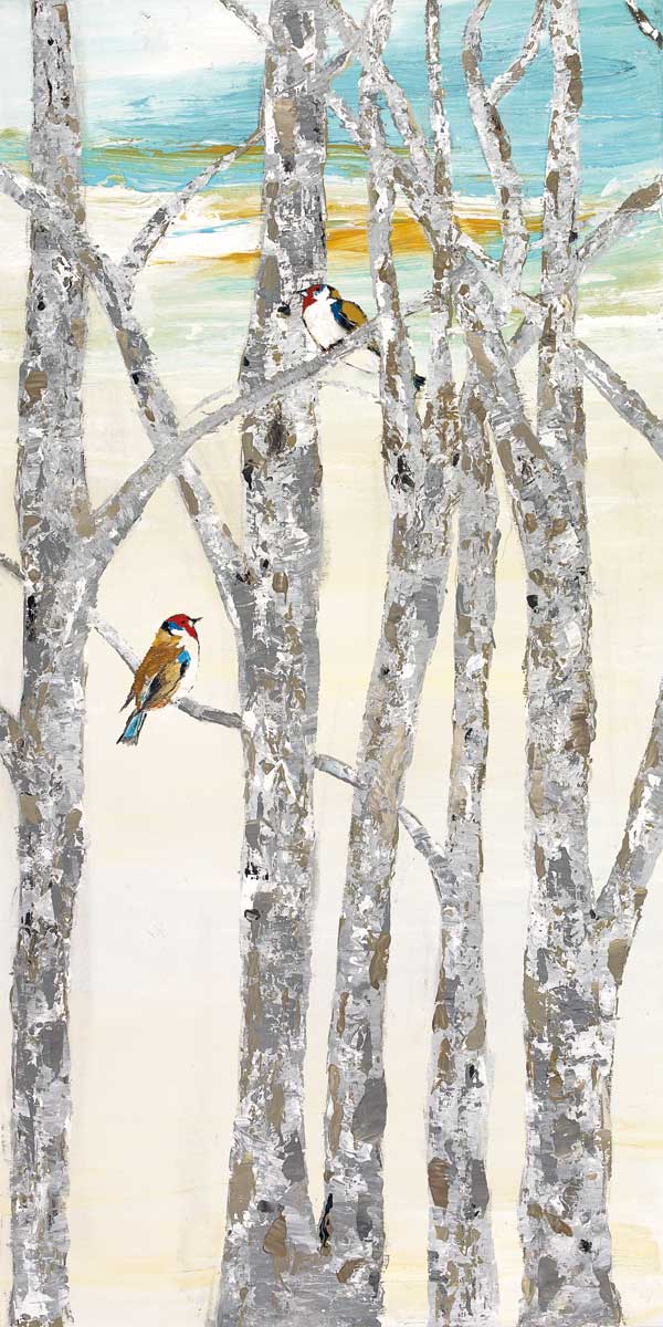 Zanoba Birds I by artist  Aziz Kadmiri