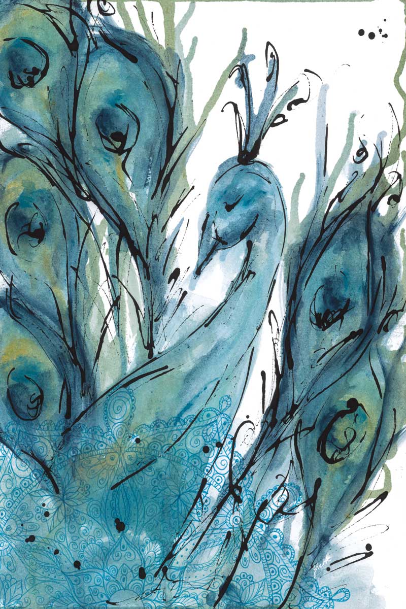 Plumes of the Peacock I by artist  Yvette St. Amant
