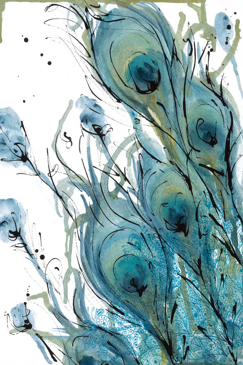Plumes of the Peacock II by artist  Yvette St. Amant