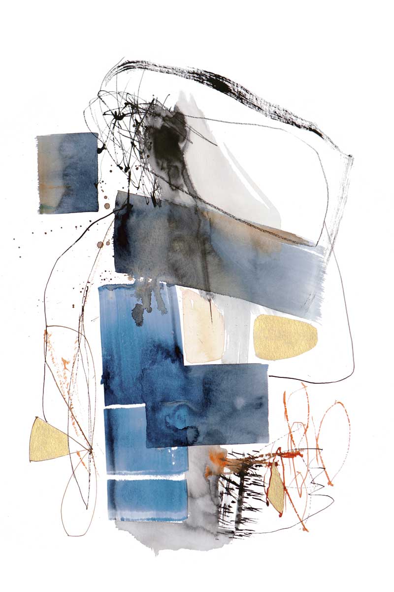 Blue Buzz I by artist  Natasha Barnes