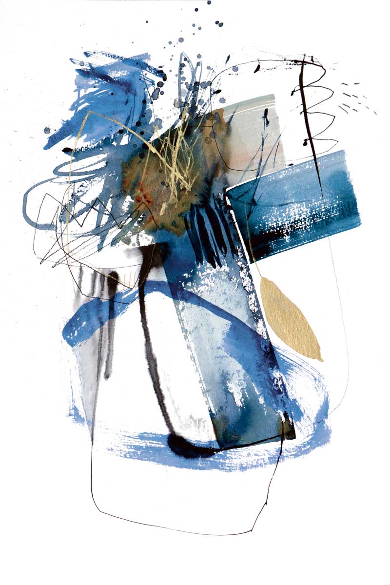 Blue Buzz II by artist  Natasha Barnes