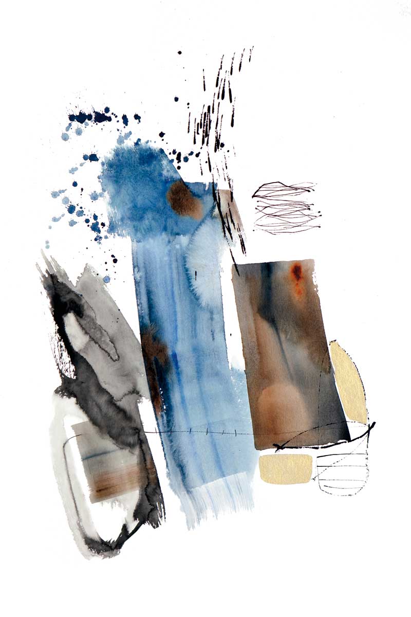 Blue Buzz III by artist  Natasha Barnes