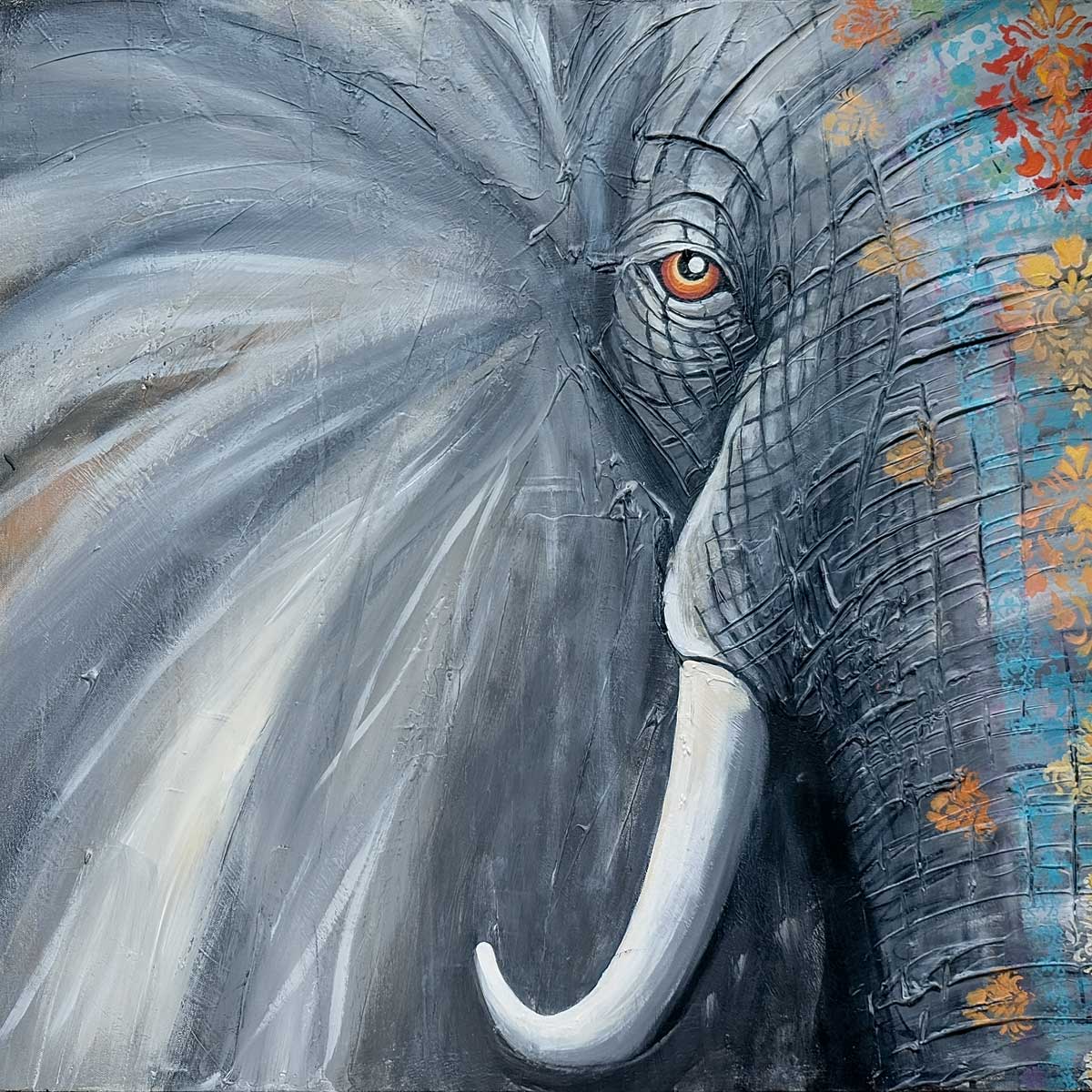 Elephant by artist  Wynne Parkin 