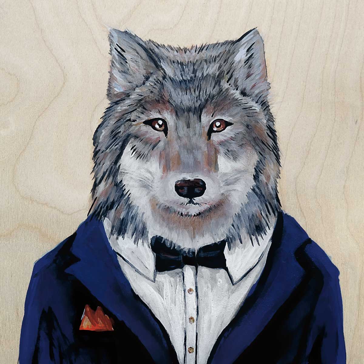 Wolf of Bay Street by artist  Wynne Parkin 