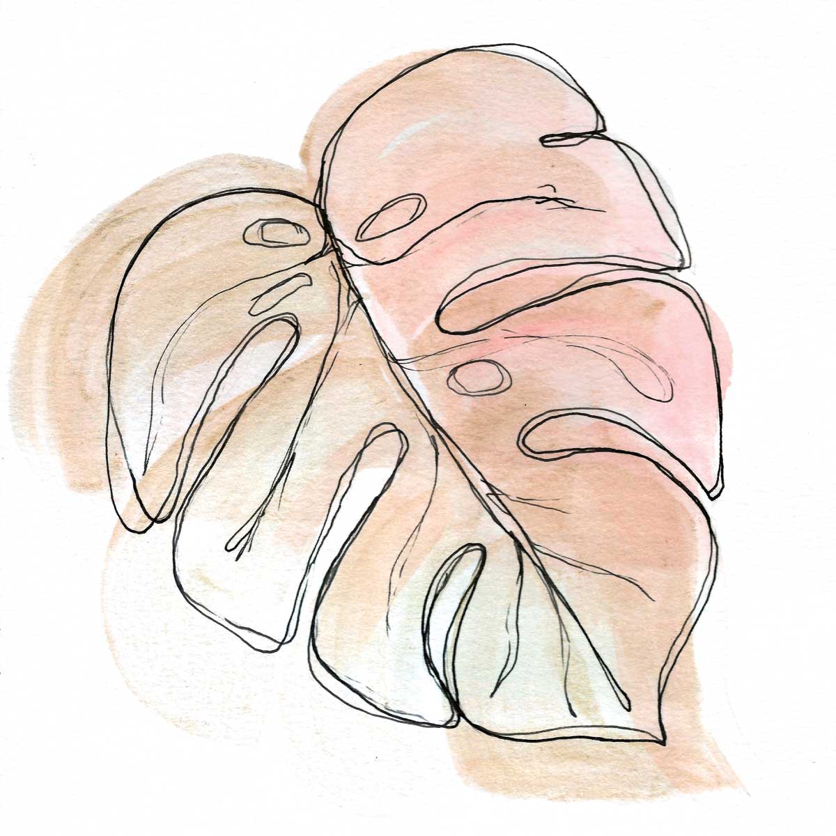 Monster Leaf by artist  Yvette St. Amant