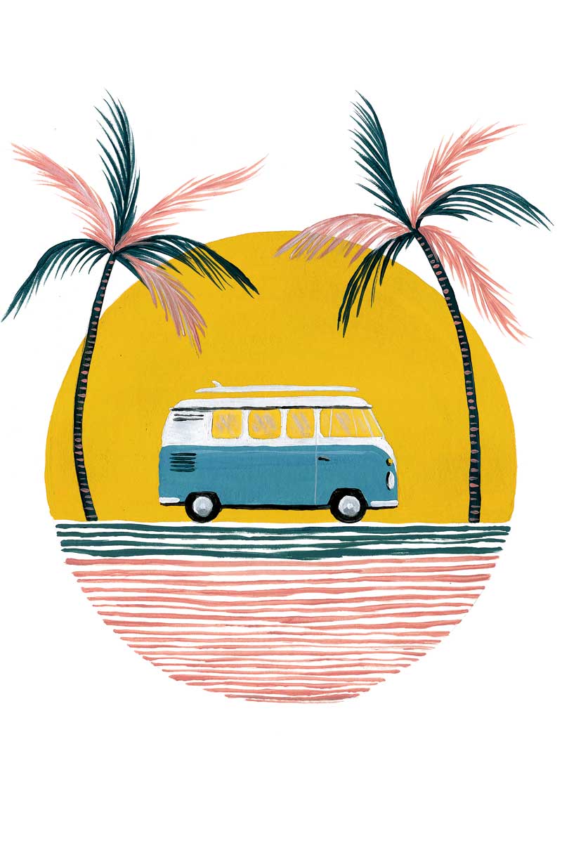 Glamping at the Beach by artist  Yvette St. Amant