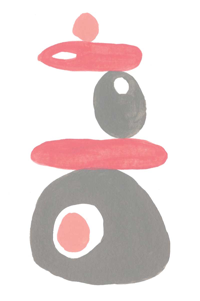 Boho Cairns by artist  Yvette St. Amant