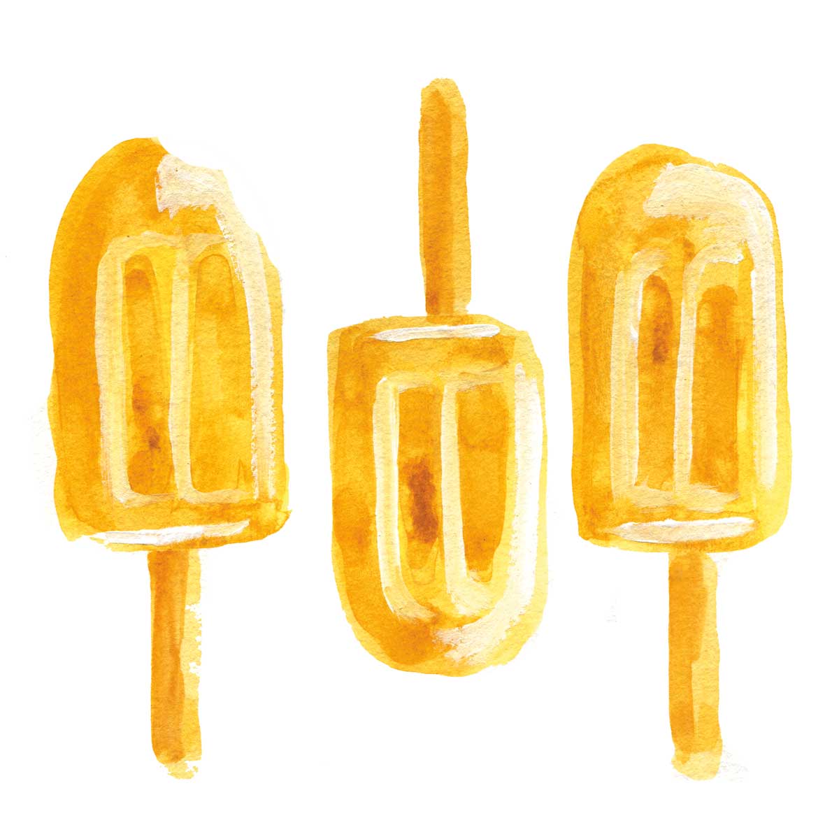 Sunshine & Honey - Popsicles by artist  Yvette St. Amant