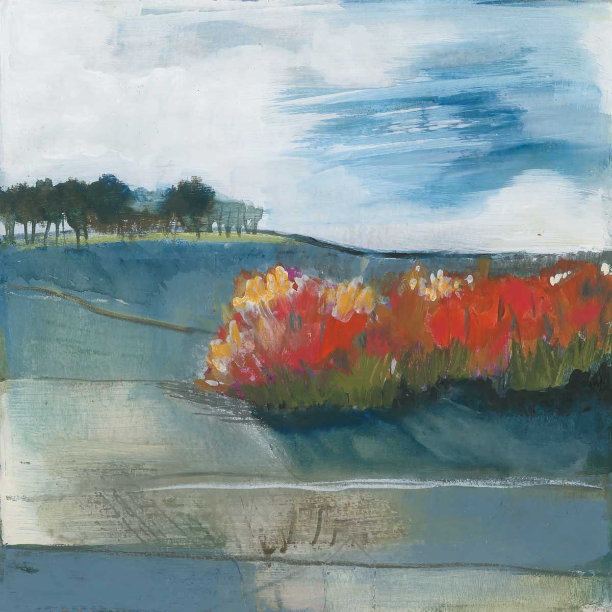 Tree Line by artist  Leslie Bernsen