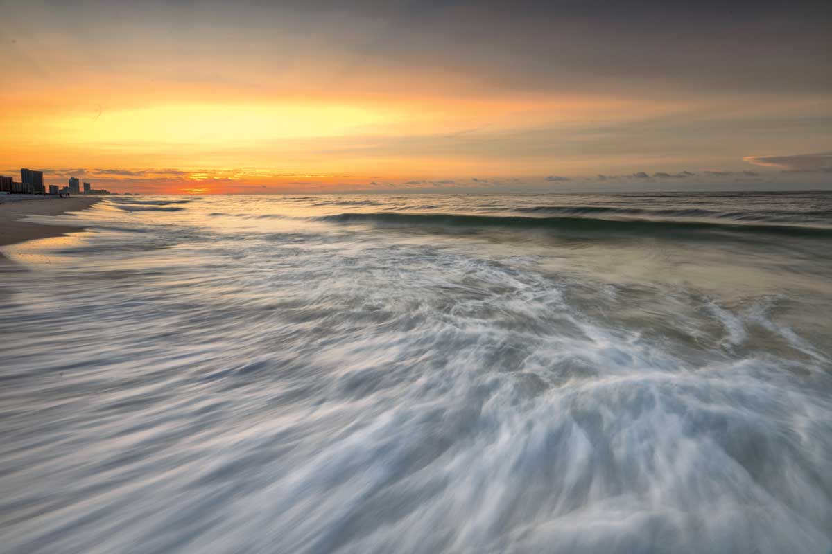 Retreating Surf by artist  D. Burt