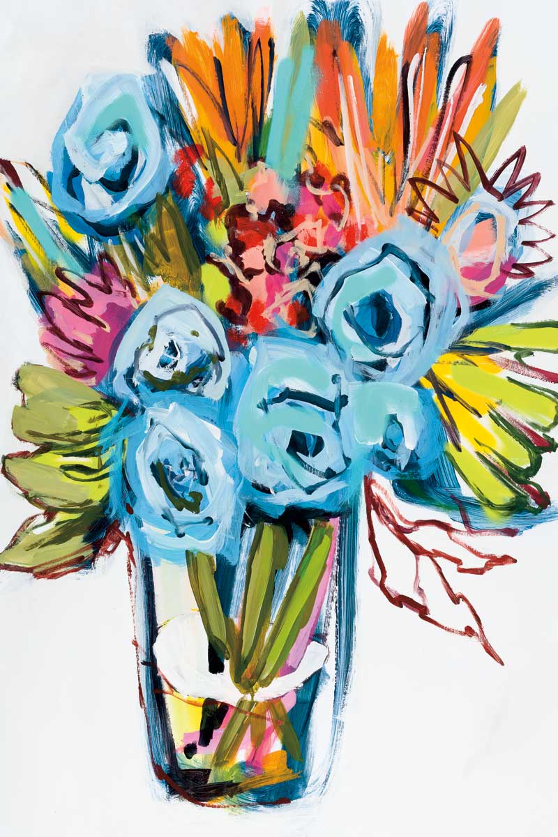 Vase on Paper by artist  A. Fitzsimmons