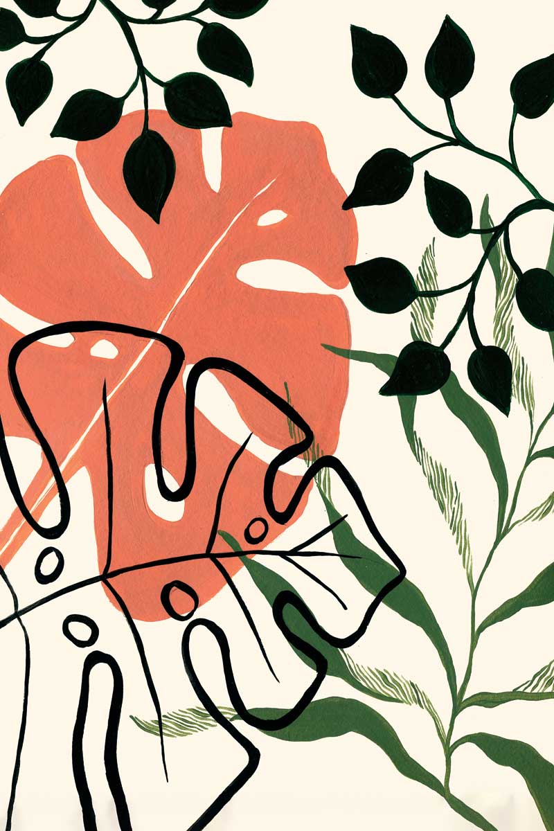 Terracotta Tropics II by artist  Yvette St. Amant