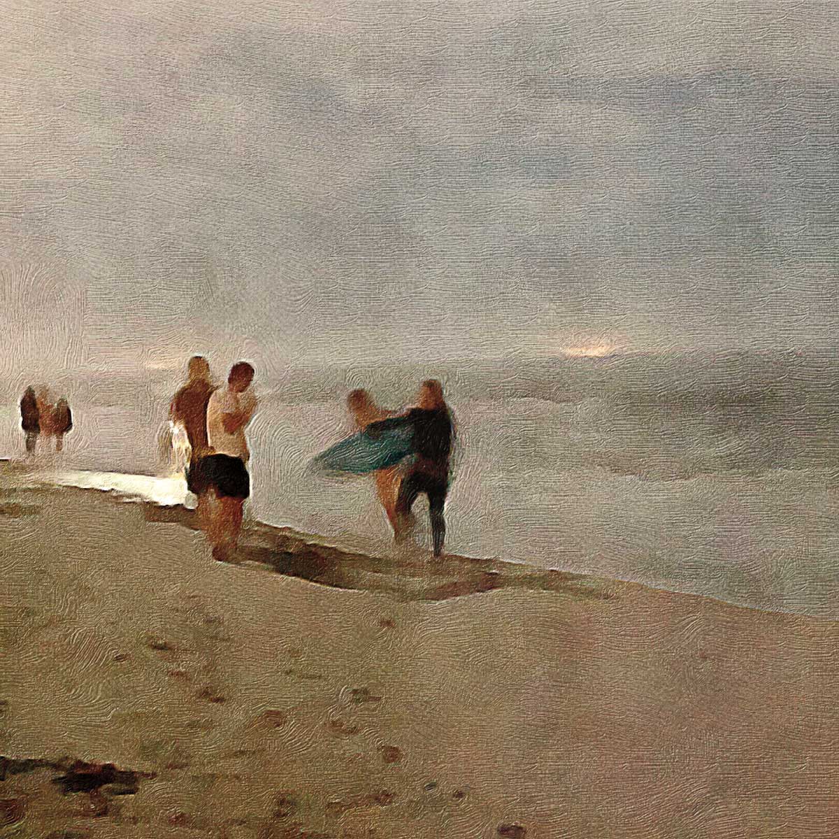 Night Surfers by artist  Marina Drasnin