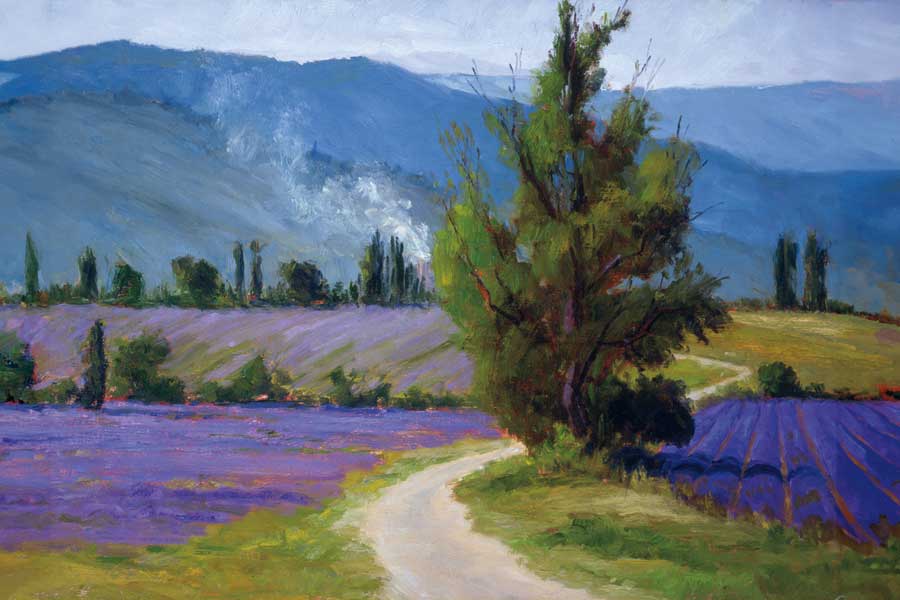 Lavender Harvest by artist  Brigitte Curt