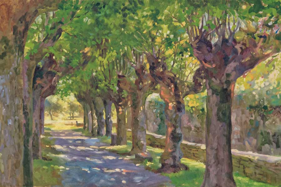 Tree Lane by artist  Christine Debrosky