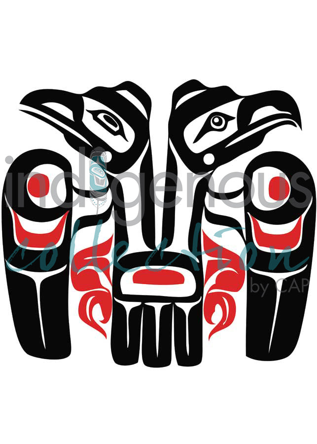 Split Raven & Eagle by artist Eric Parnell