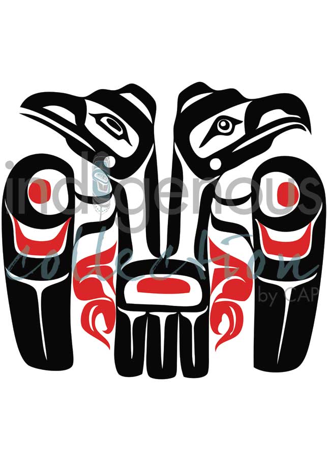 Split Raven & Eagle by artist Eric Parnell