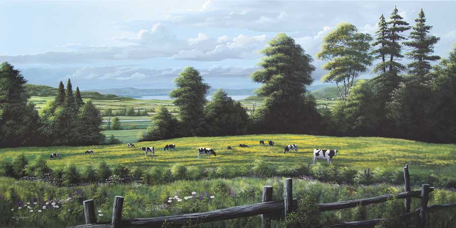 Fields of Green and Gold by artist Bill Saunders