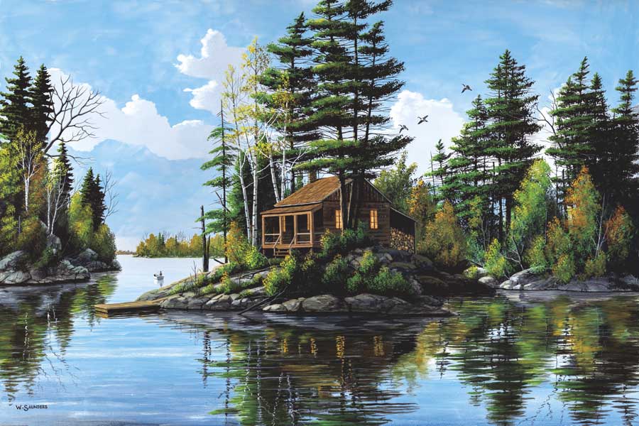 Gone Fishing by artist Bill Saunders