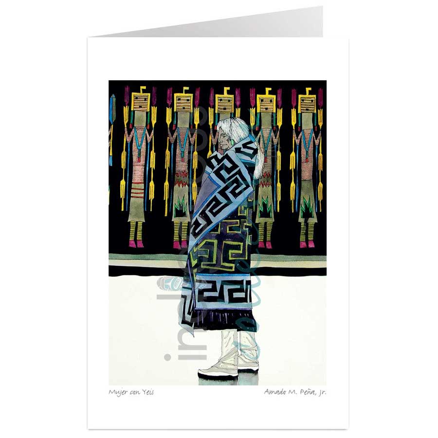 Mujer con Yeis by artist Amado Pena Jr.