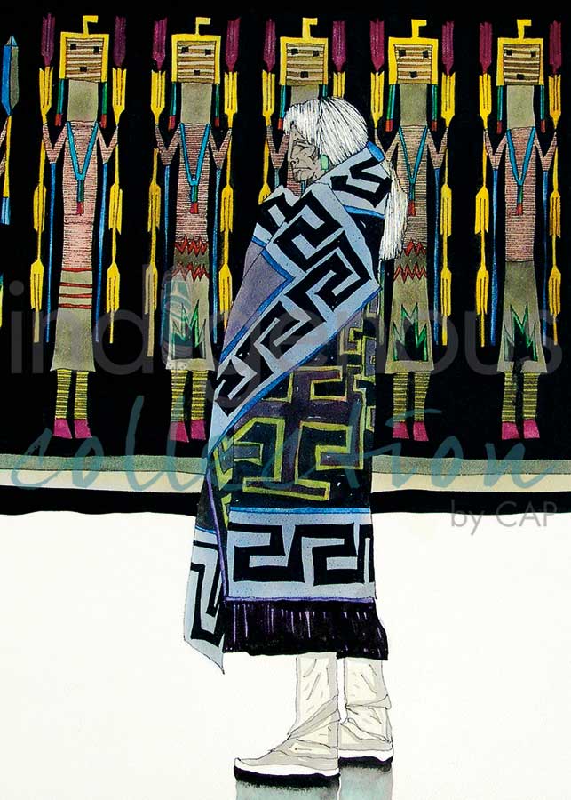 Mujer con Yeis by artist Amado Pena Jr.