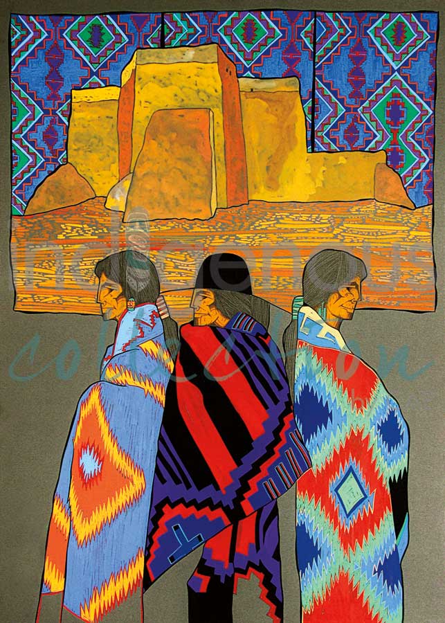 Tres de Ranchos by artist Amado Pena Jr.
