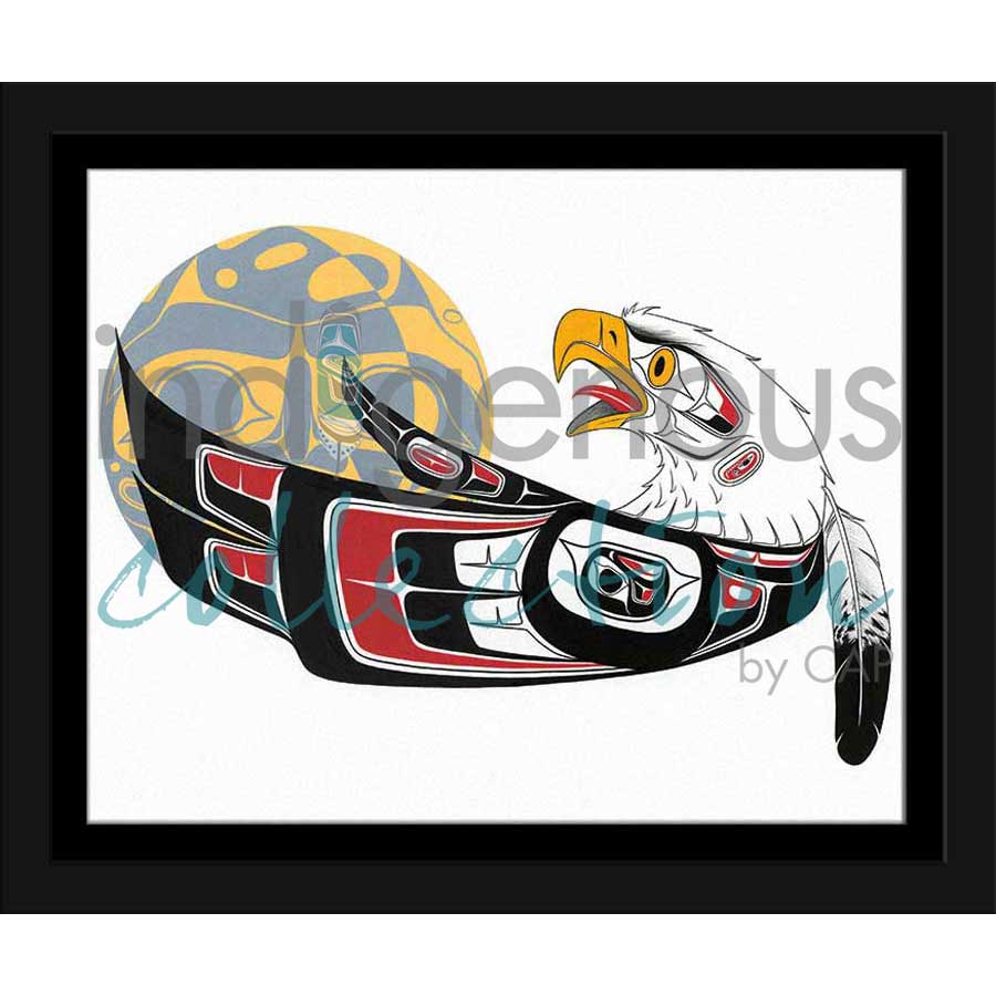 Eagle Moon by artist Richard Shorty - Northern Tutchone. Indigenous Collection