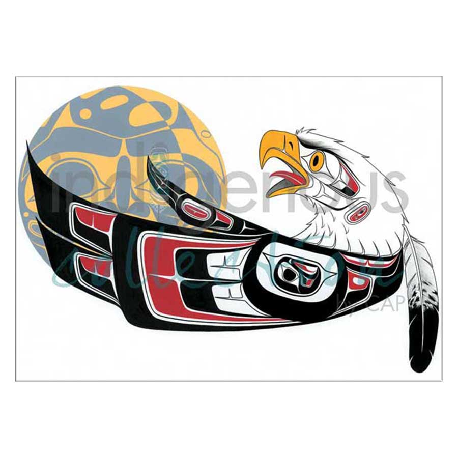 Eagle Moon Canvas Prints