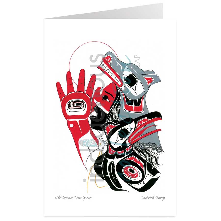 Wolf Dancer Crow Spirit by artist Richard Shorty
