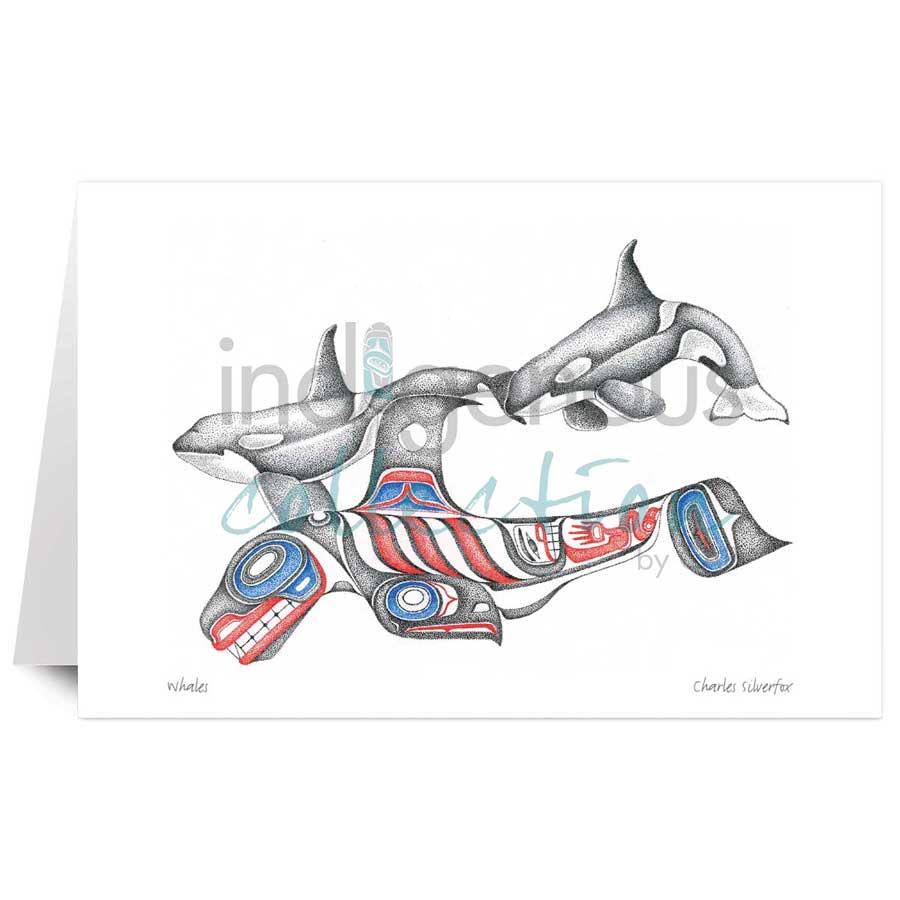 Whales by artist Charles Silverfox