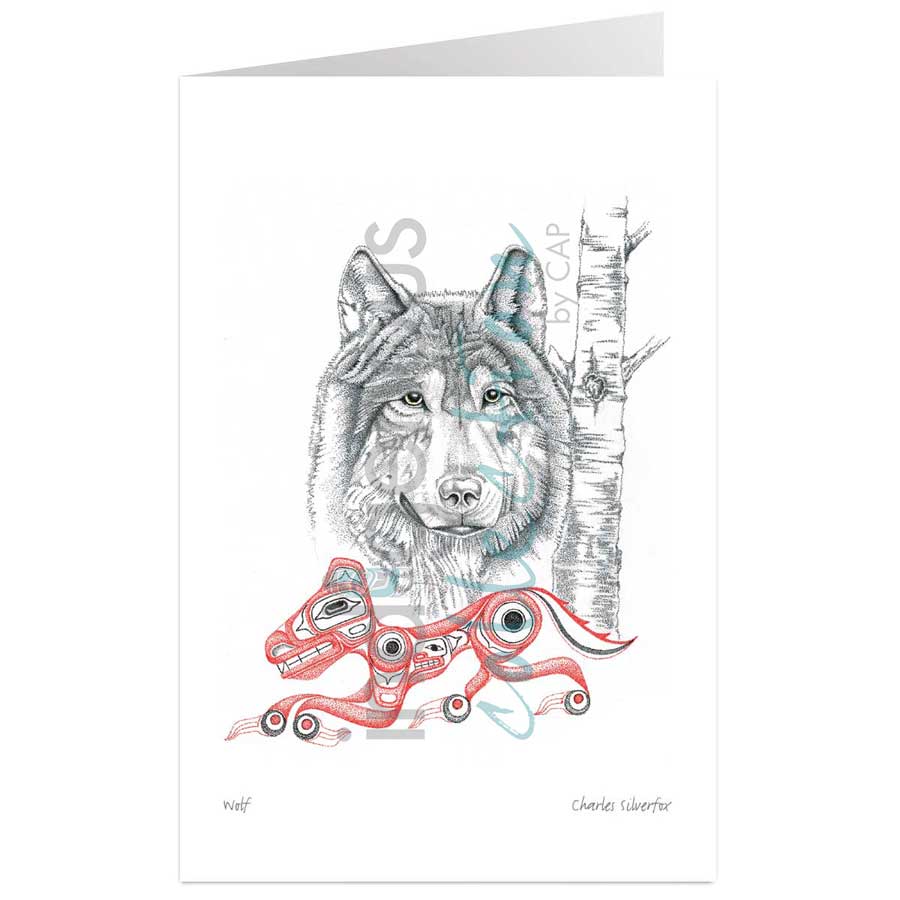 Wolf by artist Charles Silverfox