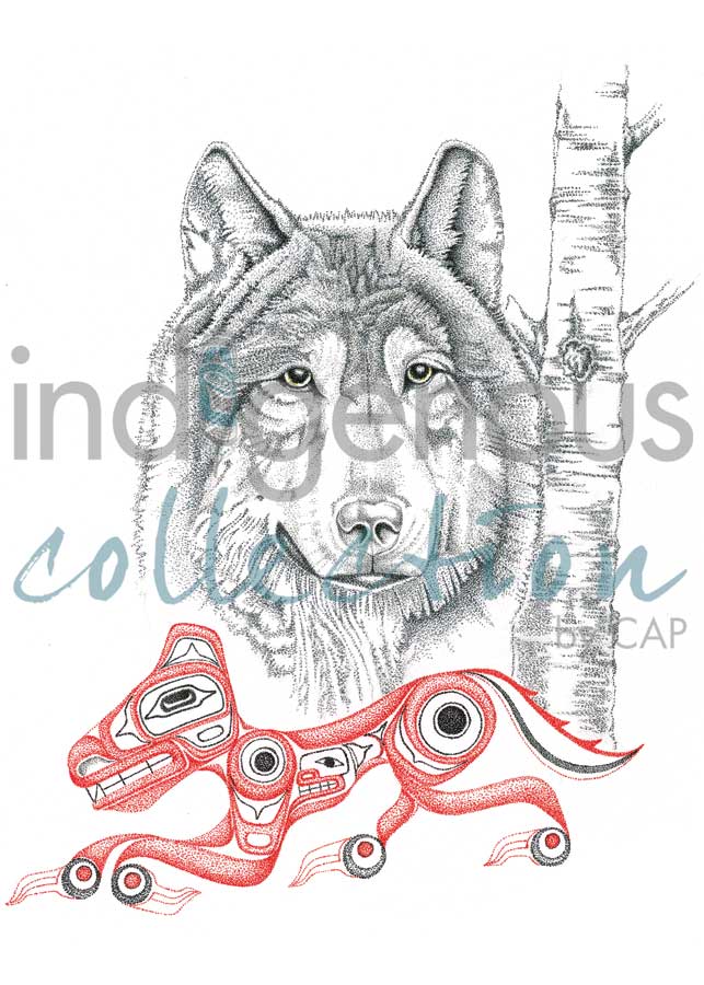 Wolf by artist Charles Silverfox