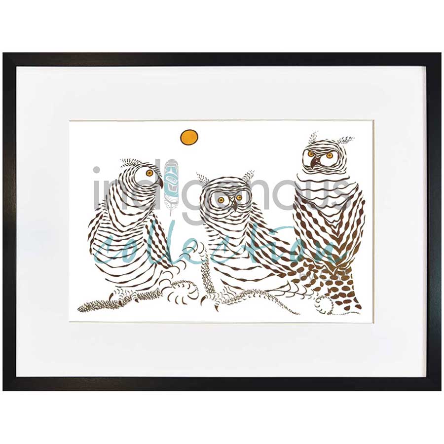 The Protectors by artist Arnold Isbister - Cree. Indigenous Collection