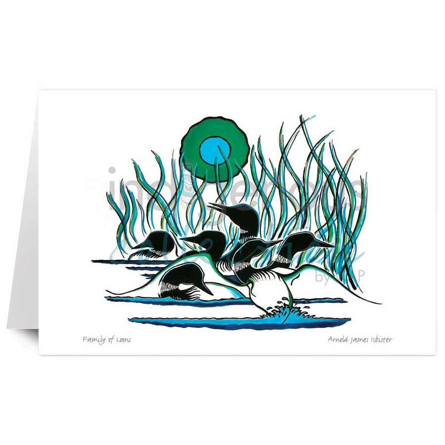 Family of Loons by artist Arnold Isbister